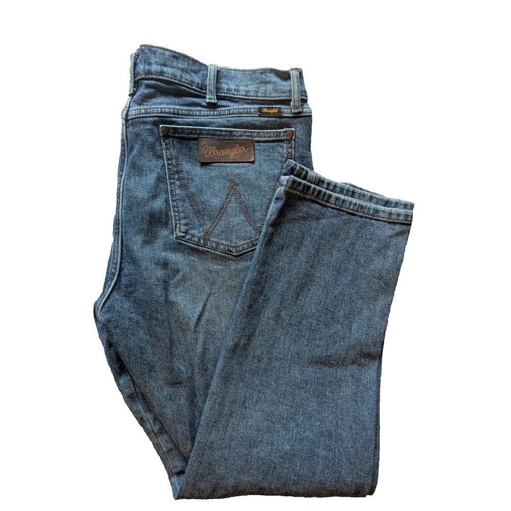MEN'S WRANGLER RETRO SLIM FIT STRAIGHT LEG JEAN 36x30 Stone Washed